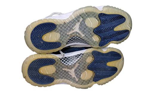 Jordan 11 XI pelle di serpente retrò blu navy 2018 CD6866-102 taglia 8 - Foto 12 di 12