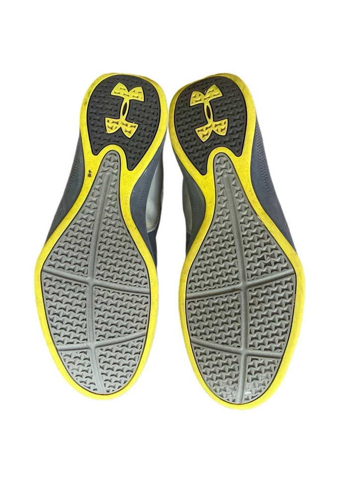Zapatos de baloncesto Underarmour gris azabache parte superior media con cordones cómodos para hombre talla 14 Foto 4 de 4