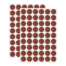 2 Sheets Screw Hole Stickers 21mm 54 in 1 Self-Adhesive Stickers, Burgundy