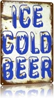 Vintage Rustic Beer Metal Sign Aluminum Wall Decor Plaque 8��12Inch
