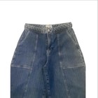 frame wide leg cropped dark wash jean 29 — photo 5