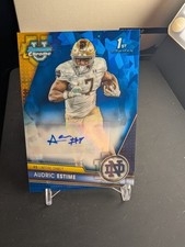 Audric Estime Sapphire Auto 2023 Bowman Chrome U University