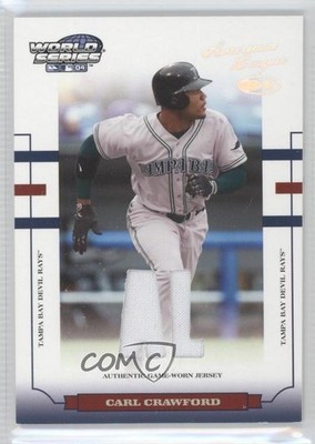 2004 Donruss World Series AL/NL Fabric Materials /250 Carl Crawford #WS-163 0w3