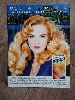 ORIGINAL REKLAME WERBUNG 1989 CLAIROL Haircolor, Haarfarbe