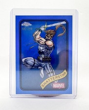 2025 Topps Chrome Marvel Comics Shatterstar #49 Blue Refractor /299