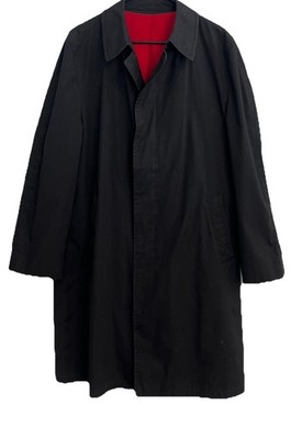 London Fog Maincoats Reeves Men Black Iconic High Quality Rain Trench Coat 42L