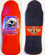 Powell Peralta Tony Hawk 80s Vintage Skateboard Deck Rare Red Unused From Japan