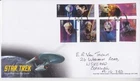 GB ROYAL MAIL FDC COVER 2020 STAR TREK STAMP EX SHEET STAMPS HANDWRITTEN