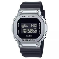 Casio G-Shock GM-5600U-1 Metal Bezel Digital Watch Black Resin Band GM5600U
