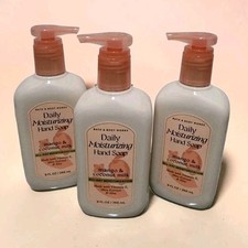 Bath Body Works Daily Moisturizing Hand Soap Wash 9 oz Mango Coconut Milk Lot x3