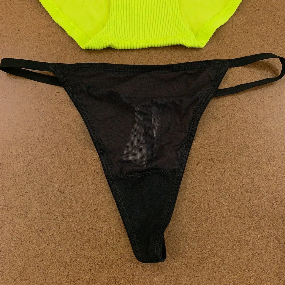 Panty de mujer Aerie talla mediana verde lima boybrief negro tanga en G 2 piezas nuevo con etiquetas Foto 3 de 4