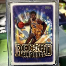 1999-00 Topps Record Numbers Kobe Bryant RN7 Los Angeles Lakers Basketball