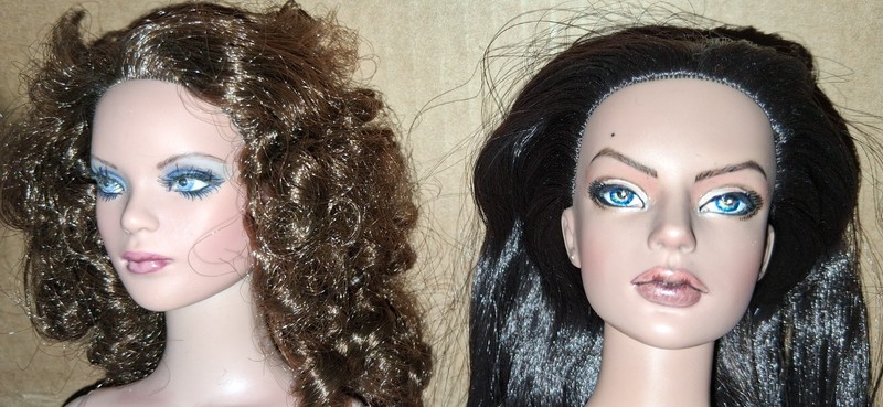 Tonner Tyler 2 Doll Lot Signed Repaints Nudes With Stands