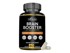 Nootropic Brain Booster – Focus, Memory & Clarity Support – 60 Count Capsules