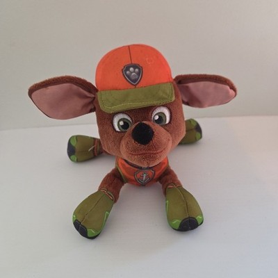 Spin Master Paw Patrol Zuma Labrador Brown Dog Stuffed Animal Orange Hat Soft 6''