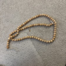 60" Long Wood Bead Garland