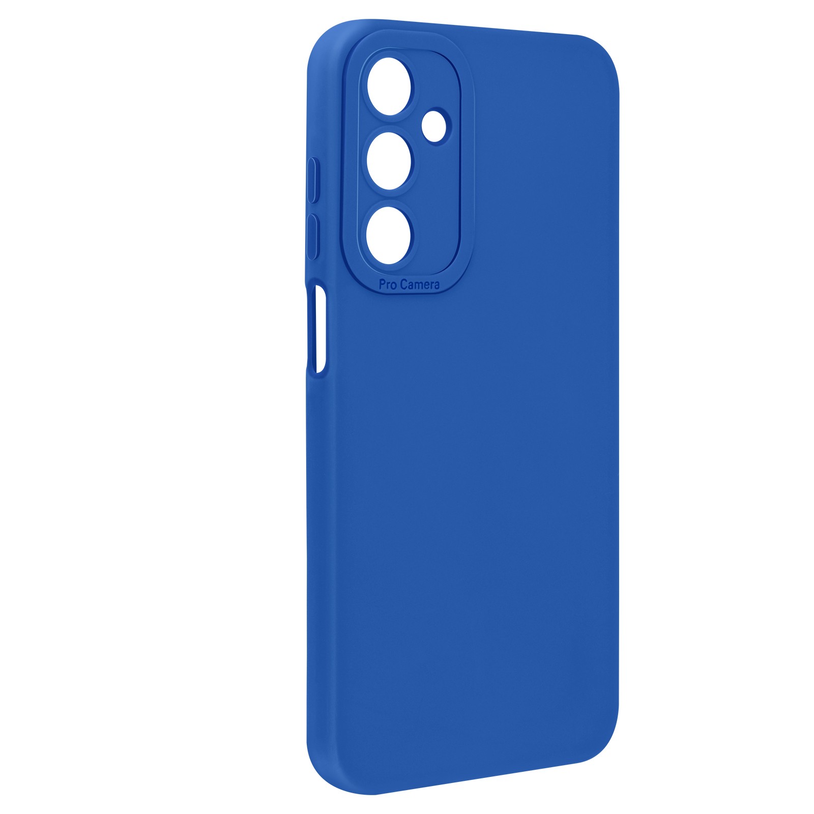 Coque anti-rayure Galaxy A25 5G Avizar bleue avec cache objectif intégré