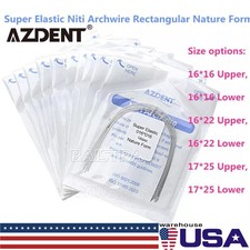 AZDENT Dental Ortho Arch Wires Niti Super Elastic Rectangular Wire Natural Form