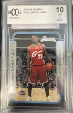 2003 Bowman #123 LeBron James RC BCCG 10 Clean!