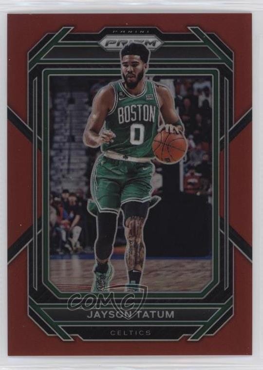 2022-23 Panini Prizm Red Prizm /299 Jayson Tatum #17
