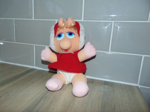 Muppet Babies (1987) Kermit, Fozzie Bear, Miss Piggy - Plush Soft Toys - VGC - Picture 13 of 17