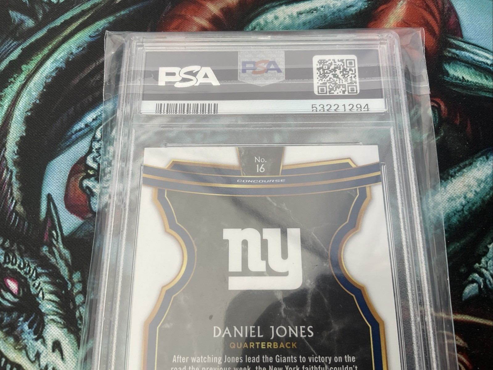 2019 Panini Select #16 Daniel Jones Concourse RC PSA 10 GEM MINT Giants Rookie view 7