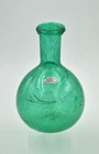 Vintage Blenko Glass Bottle / Vase - Design #406S - Bubbly Sea Green