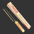 Vtg Coca-Cola Wooden Ice Pick w/ Red Advertising Script On Wooden Handle w/ Box