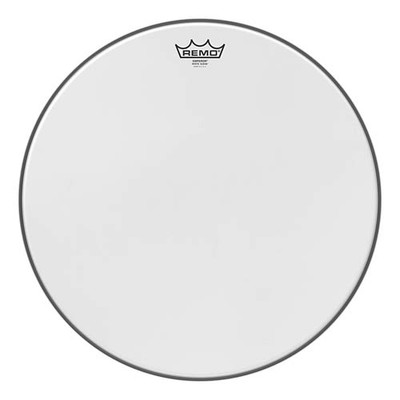 Batter, Emperor, White Suede, 18 Dia. Drum Head
