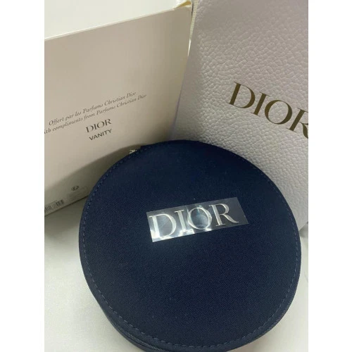 Christian Dior Pochette Vanity Trousse Maquillage Noir Beauté avec Miroir Nouveauté France