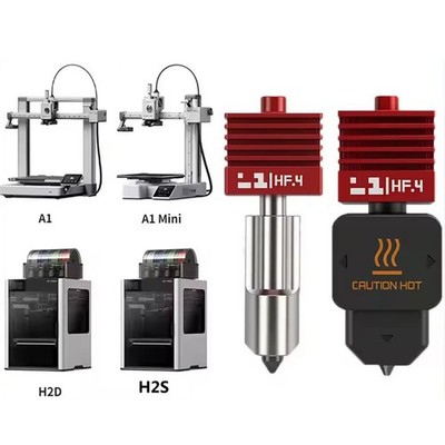 For Bambu Lab H2D H2S A1 A1 mini Nano Coating Hard Steel Nozzle High Flow Hotend
