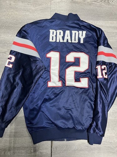 Vintage Tom Brady #12 New England Patriots NFL Zip-Up Jacket – Men’s Size Medium - Picture 5 of 5