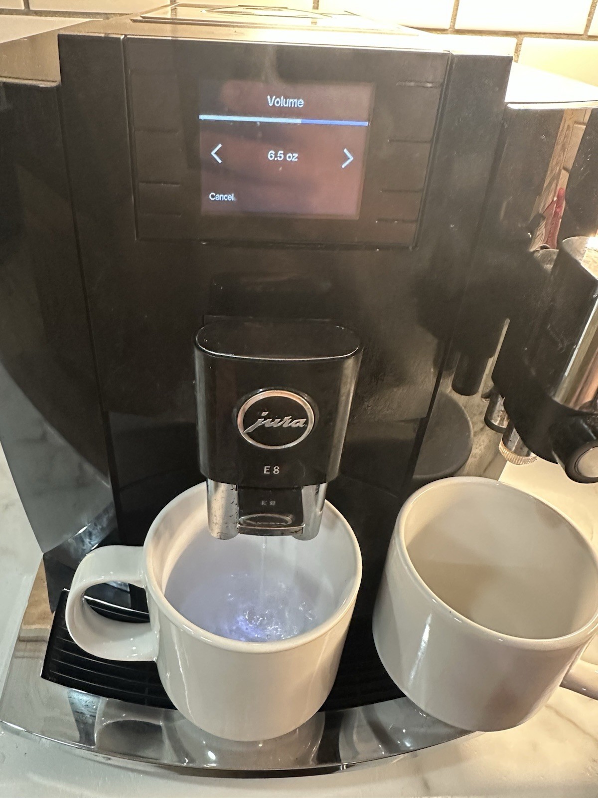 Jura E8 Automatic Espresso Machine Piano Black