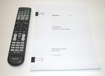 Sony RM-VLZ620 Universal Remote Control Learning 8 Devices OEM with Manual