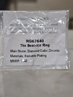 Bomb Party Ring Size 7 "The Beatrice Ring" RG67640 Diamond CZ on Hematite  — photo 6