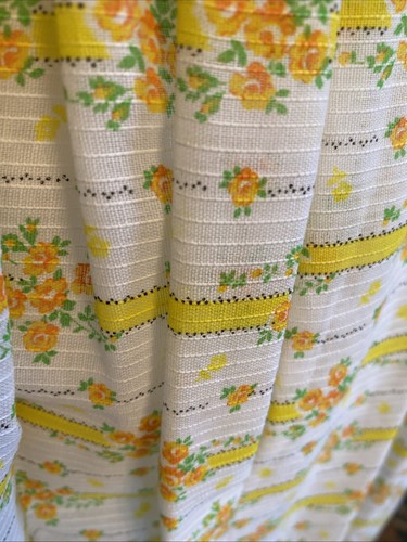 Vintage Dress XS Yellow Ditsy Floral Maximalist Maxi Brady Bunch S 1970s Retro - Picture 8 of 19
