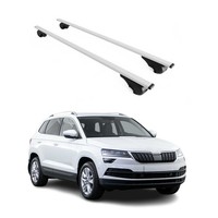 DachträGer GrundtäGer FüR Skoda Karoq 2017-2026 75Kg Metall Silber 2 Tlg