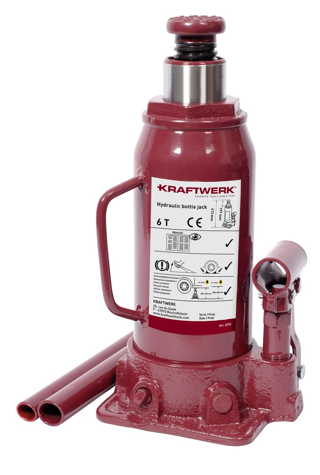 Kraftwerk 6 T Hydr. Flaschen-Wagenheber-image
