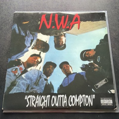 N.W.A. STRAIGHT OUTTA COMPTON Vinyl Record LP ICE CUBE Dr Dre WEST COAST