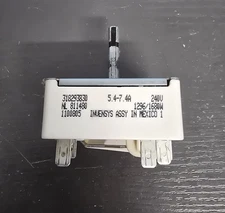 INFINITE SWITCH FOR FRIGIDAIRE RANGE PTP# 318293830 ! FREE SHIPPING !  Z71