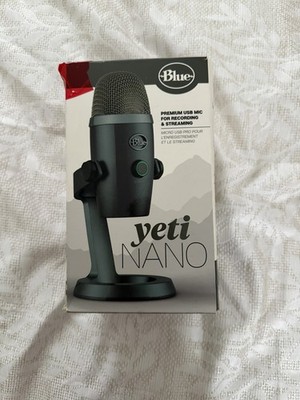 Blue Yeti Nano Shadow Grey Premium USB Microphone for Recording/Streaming