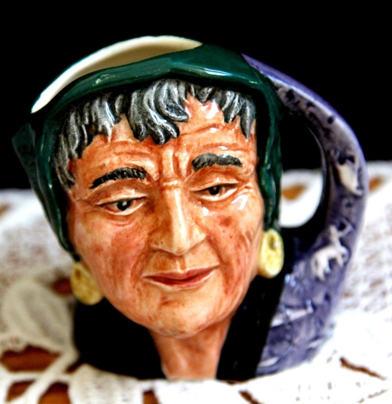 Royal Doulton Character Jug Miniature Fortune Teller 2.5" date 1958 MUST L@@K
