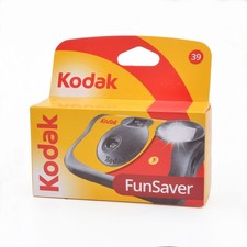Kodak Single Use FunSaver Camera with Flash 39 exposures 35mm Film Disposable UK