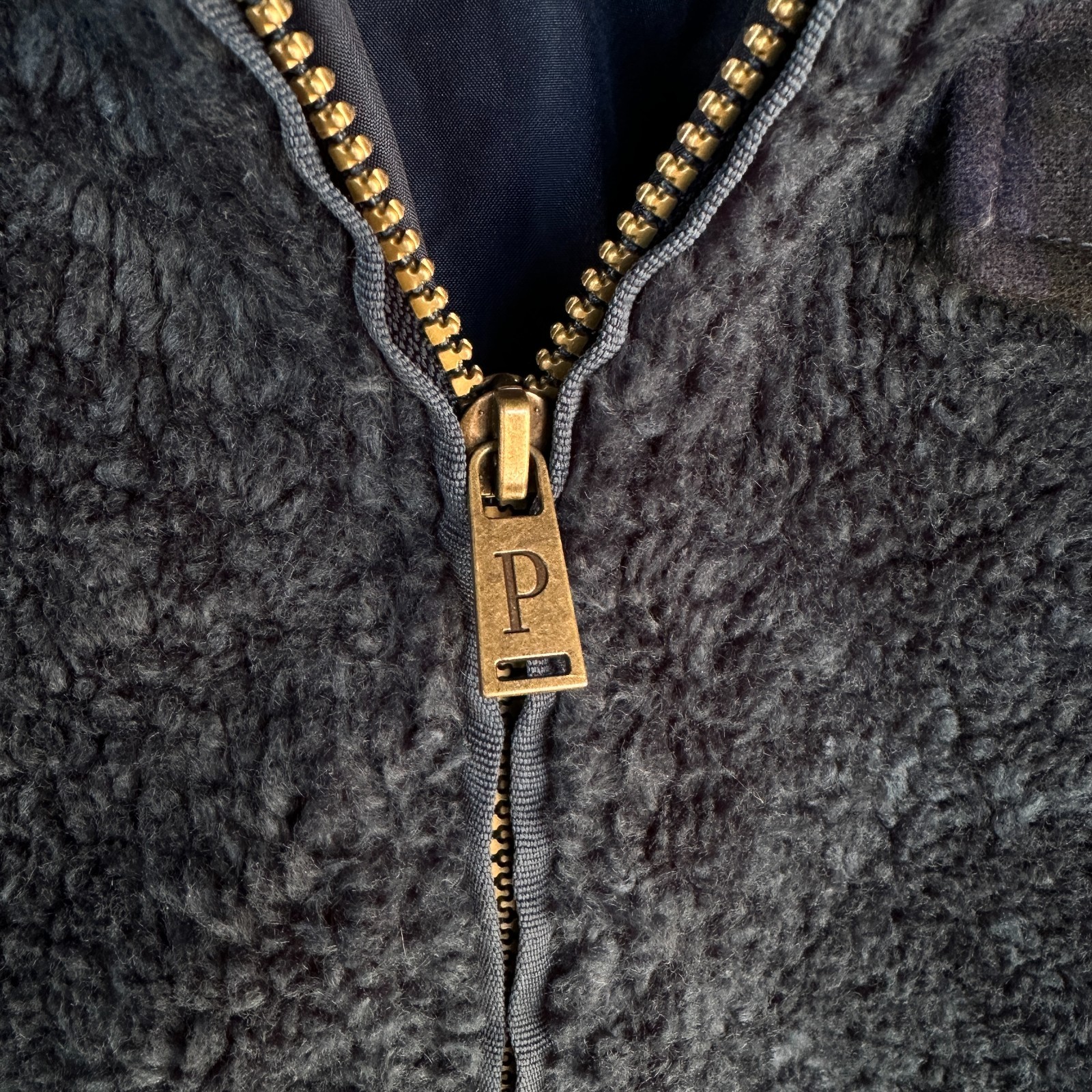 Pendleton Jacket Size L Blue Lined Pockets Teddy … - image 9