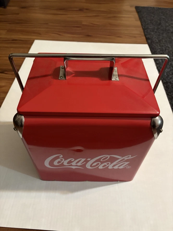 Coca-Cola Metal Coke Cooler Vintage Reproduction - Image 2 of 4