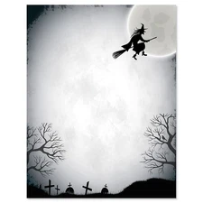 Over the Moon Halloween Letter Papers- 25 Sheets Fall Holiday Computer Paper ...