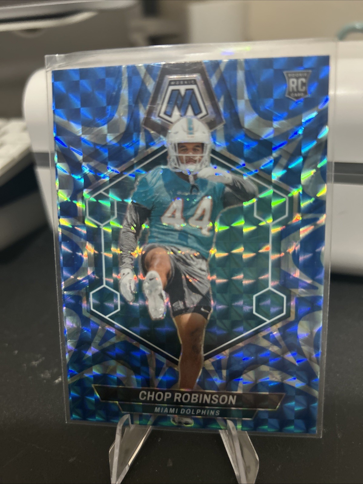 2024 Panini Mosaic - Rookies Chop Robinson #321 Reactive Blue Mosaic Prizm (RC)