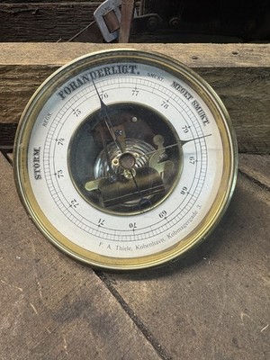Rare Antique Aneroid Barometer – Authentic 19th Century 1880s