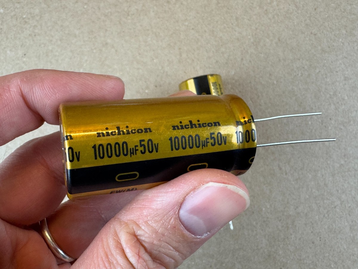 2 New Main Capacitors Pioneer SX-780 SA-7500 II Nichicon 10000 uf