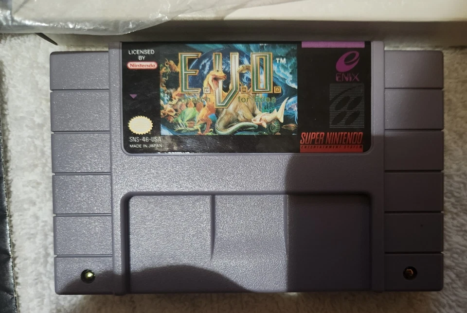 EVO The Search for Eden SNES Super Nintendo CIB HTF VTG Authentic w/ Manual - Image 4 of 4